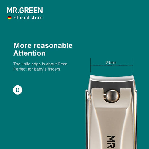 MR.GREEN Baby Safety Nail Clippers Nail Care Clippers Fingernail Cutter Newborn Baby Convenient Nail File Manicure