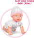 3+ Mother Love Crawling Baby Doll,Interactive Baby Dolls with Sounds and Movements,with Feeding Toy, for Year Old Girls