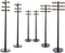 Hobby Train Sets 6pcs Telephone Pole Model Train Accessories 1:87 Electric Utility Pole Model for Early Education
