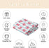 Cstdyfrv Cozy 60x80in Cute Pink Crabs Baby Blankets for Boys Girls Watercolor Crab Striped Soft Infant Toddler Newborn