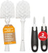Set Set Priver Complete Baby Bottle Care Bundle - Drying Rack, Dish Mat, Bottle Brush - Efficient Baby Bottle Care