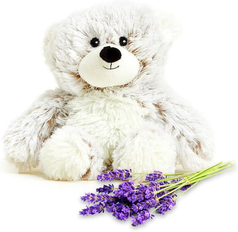 warmies Junior Microwavable & Weighted Stuffed Animals, Marshmallow Bear- Heated Stuffed Animal