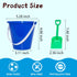 Holady 5.28'' Inch Summer Accessory(24 Bucket+24 Sand Beach Buckets Pail with Shovels,Sand Bucket Water Pail for Beach