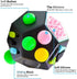 12 Sided Fidget Cube Toys, Stress Relief for Kids and Adults with ADD, OCD, ADHD, Autism (Black / B2)