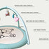 LULLABY COTTON 100% 6 Tummy Baby Play Gym Mat & Activity Mat - Cotton Soft Playmat with Detachable Toys for Time