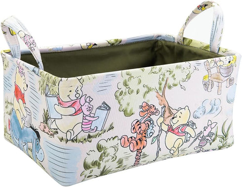 Winnie Storage Nursery Basket, Table Organizer for Books, Clothes, Toys, Pooh Nursery Decor, Baby Shower Gift