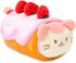 Anirollz Kittiroll Plush in Roll Cake Outfit, Kawaii Stuffed Animal with Removable Costume for Kids