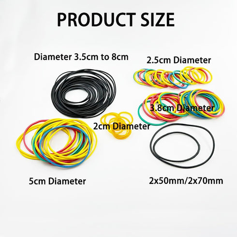 URIMPAVIDO 100PCS (100PCS Pulley Belts Engine Drive Belt Rubber Transmission Belt for RC Car Robot DIY Model Toy
