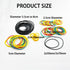 URIMPAVIDO 100PCS (100PCS Pulley Belts Engine Drive Belt Rubber Transmission Belt for RC Car Robot DIY Model Toy