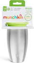 Munchkin Stainless Steel Sippy Cups for Toddlers 1-3, Spill Proof Miracle 360 Cup, Insulated, 10 Ounce, Green