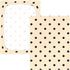 CZXW 52" 28" Netural Polka Dots Crib Sheets Fitted x Natural Cotton Soft & Breathable for Baby Crib Mattress
