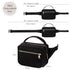 Pack, printe Small Diaper Bag with Portable Changing Pad, Crossbody Women Waist Bag with Wipes Pocket for Travel