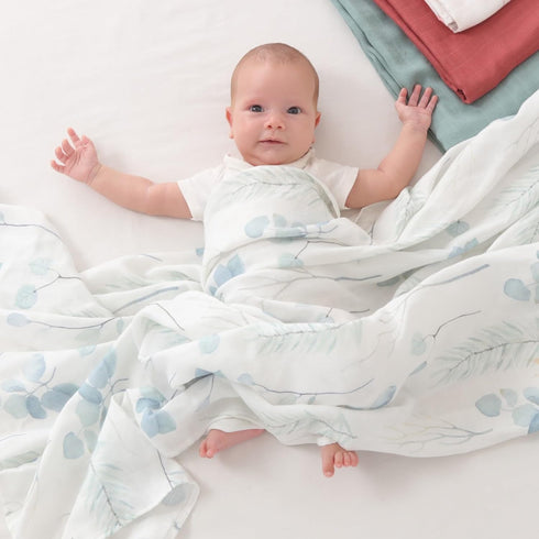 47 47 inches, 2 Pack, Insular Muslin Swaddle Blanket, Baby Swaddle Wrap for Boys and Girls, Receiving Blanket Large x