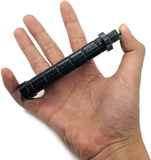 3pcs Retractable Fake Knife Toy Plastic Prop Dagger Trick Blade for Halloween Fools Day Party Cosplay Joke Gadget Prank Gag Black… (Clip Point)