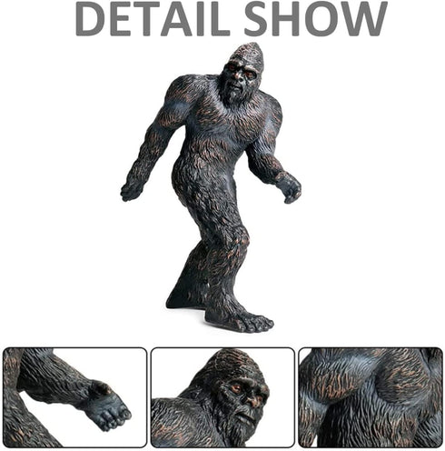 Bigfoot Figurine, 5" Legendary Monster Sasquatch Plastic Model Decoration Toy Creature Collector Figure