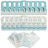 WOOWME 10 Pcs Disposable Bibs, Individually Packaged with Catcher and Leakproof Liner for