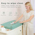 ATONGQI 32" 16". Vegan Leather Baby Changing Pad Covers for Girl, Boy, Waterproof & Wipeable Soft Diaper Changing Mat