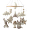 Animal Mobile for Crib - A Handmade Neutral Woodland Crib Mobile with