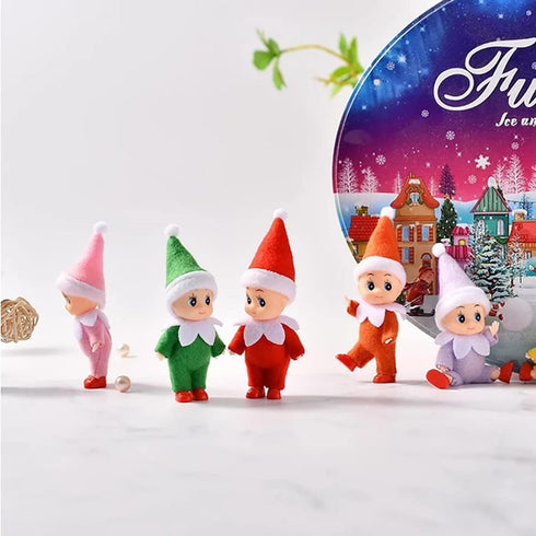 Baby Elf Mini Tiny Toddler Elves, Kid Craft Decoration Accessories for Girls Boys Kids Adults (Red)