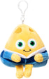 Cheese Plush Doll Keychain - Cute Stuffed Animal Food Plushies, Kawaii Keychain for Kids, 6''