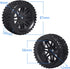 HobbyPark 12mm Hex Hub Front & Rear Wheels and Tires with Foam for Redcat Shockwave, Tornado Epx, S30