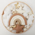 Boho Rainbow Crib Mobile - Gender Neutral with Gold Stars & Clouds