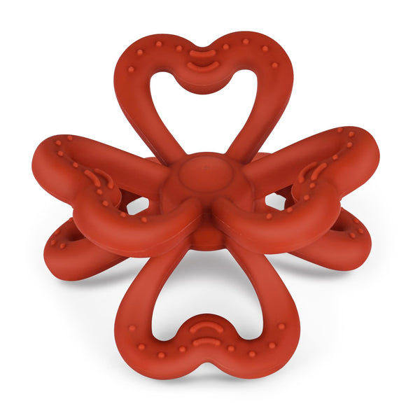 Haakaa Silicone Clover Teether Toy - Food Grade Silicone for Babies 3-6 & 6-12 Months, BPA Free, Easy Hold