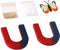 Physics Science Magnets Set for Experiment Education, Horseshoe U-Shaped Magnets Kit for Kids Students