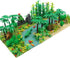 2 (10 Inches Rainforest Jungle Trees Building Blocks Bricks with Base Plates for Each), Forest Garden Plants Flowers