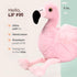 Bearington Collection Lil’ Fifi Stuffed Animal, Ultra-Soft 7” Flamingo Toy, Pink Fur and Fuzzy Wings
