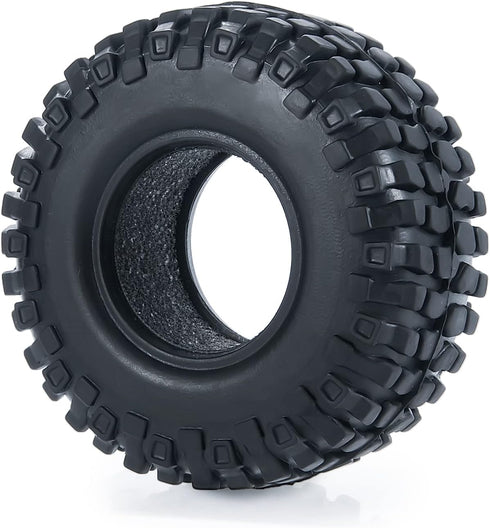MOHERO 1.0 Crawler Tires, Soft Rubber Wheel Tires 4PCS for 1/24 Axial SCX24 RC Crawler Car (54mm)