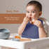 Silicone Bibs for Babies, BPA-Free Waterproof Feeding Bib with Pocket, Dishwasher Safe with Food Catcher