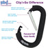 Stroller Hooks for Hanging Diaper Bags, Mommy Stroller Clip Organizer Hook, Large Carabiner Clips (2 Pack)
