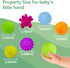 Baby Sensory Toy - Infant Squeeze Ball Texture Multi Massage Soft Balls Set, 6 Pieces