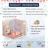 Kisoy Dollhouse Miniature with Furniture Kit, DIY 3D Wooden House Kit with Dust Cover & LED, Handmade Gift