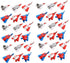 TOYANDONA Aircraft Eraser Toy, 36 Pcs Eraser Prizes for Mini Puzzles, Cartoon Helicopter Erasers