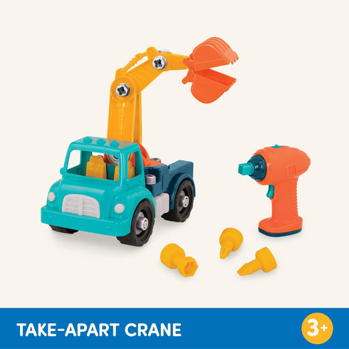 Battat – Classic Construction Toy, Pretend Play Tools Toddler Trucks for Dexterity Building Toy Age 3+
