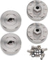 Stainless Steel Wheel Weights Hex Extended Adapter 5mm for AXIAL SCX24 Deadbolt C10 Jeep JLU Gladiator Bronco Upgrades