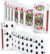 Magic Makers Combo - One Way Forcing Red Bicycle Back Decks, 2 Decks Included: 7 Spades & Jack Diamonds