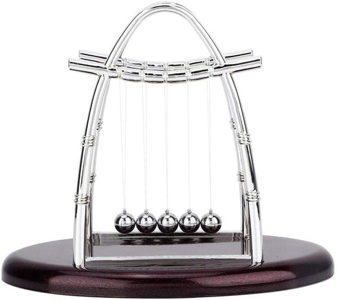 Fdit Classic Balance Balls, 5 Pendulum Balls Demonstrate Physics Laws, Desk Decor for Home and Office