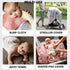 REZIPO 4 Pack 70% 30% 47 47 Inches Baby Girl Muslin Swaddle Blankets Bamboo Cotton Pink Breathable Receiving Blankets