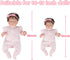 16-18 inch 2pcs Set CARANOVO Realistic Reborn Baby Doll Clothes Pink Outfits Clothing Accessories Suitable for Reborn