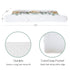 32"/34" 16" HawSkgFub Safari Jungle Baby Animal Leaf Changing Pad Cover, Natural Elephant Giraffe Zebra Lion Tiger