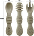 PandaEar Silicone Baby Spoons & Fork Feeding Set, 6 Pack, BPA Free Self Feeding Utensils for Infant Weaning
