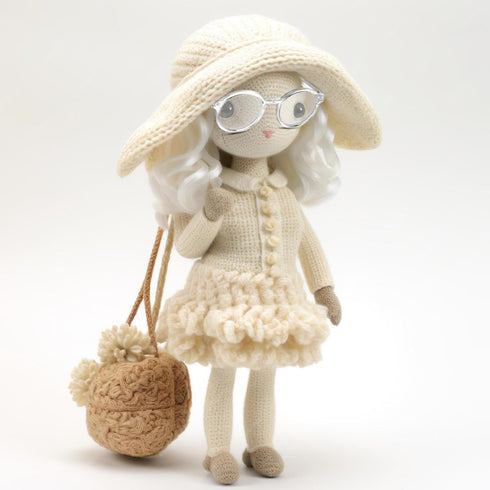 TOYANDONA Doll Glasses for 18 inch Dolls, 6pcs Mini Eyeglasses with Clear Lens for Crafts and Doll Costume Accessories