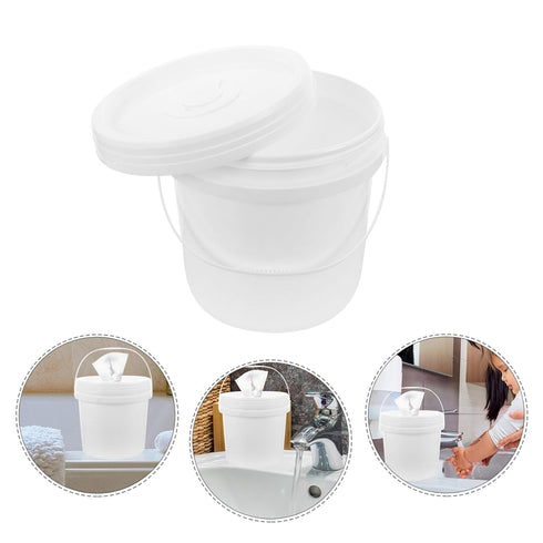 Portable Round Diaper Wipe Holder - A Convenient Bucket for Bathroom Wipes