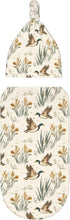 Sets Vintage Mallard Ducks Flying Newborn Swaddle Blankets Hat Soft Baby Receiving Blanket Swaddle Sack for Baby Shower