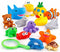 15 PCS Ocean Animals Rubber Bath Toy Water Squirters with Floating Bathtub