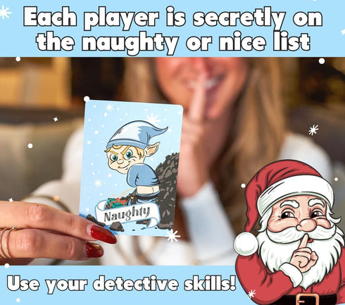 OFF TOPIC Secret Santa: A Mystery Christmas Party Game for Adults - Figure Out Who's Naughty or Nice