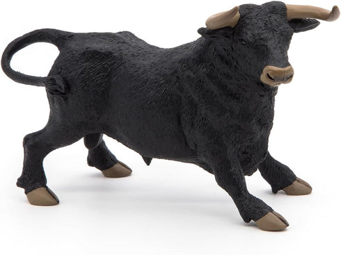 Papo Hand-Painted Farmyard Friends Figurine - Andalusian Bull - 51050, Collectible for Children 3+